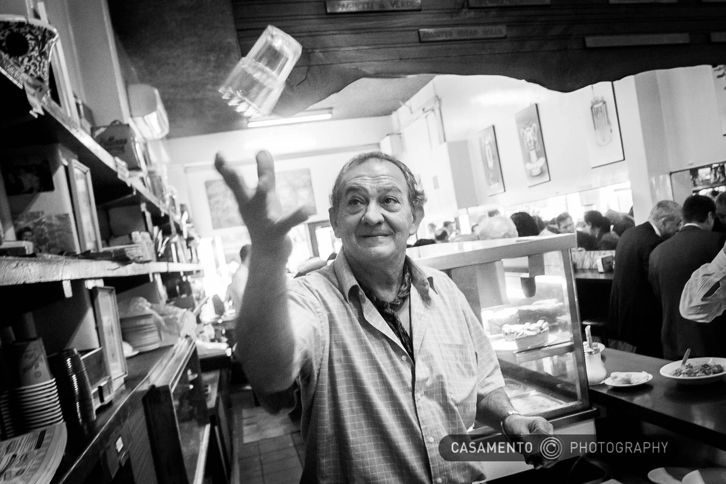 Sisto Malaspina, Pellegrini's cafe