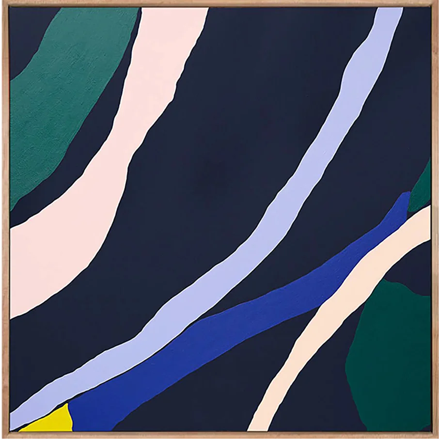 Marco Leaves 2 acrylic on linen 60 x 60cm