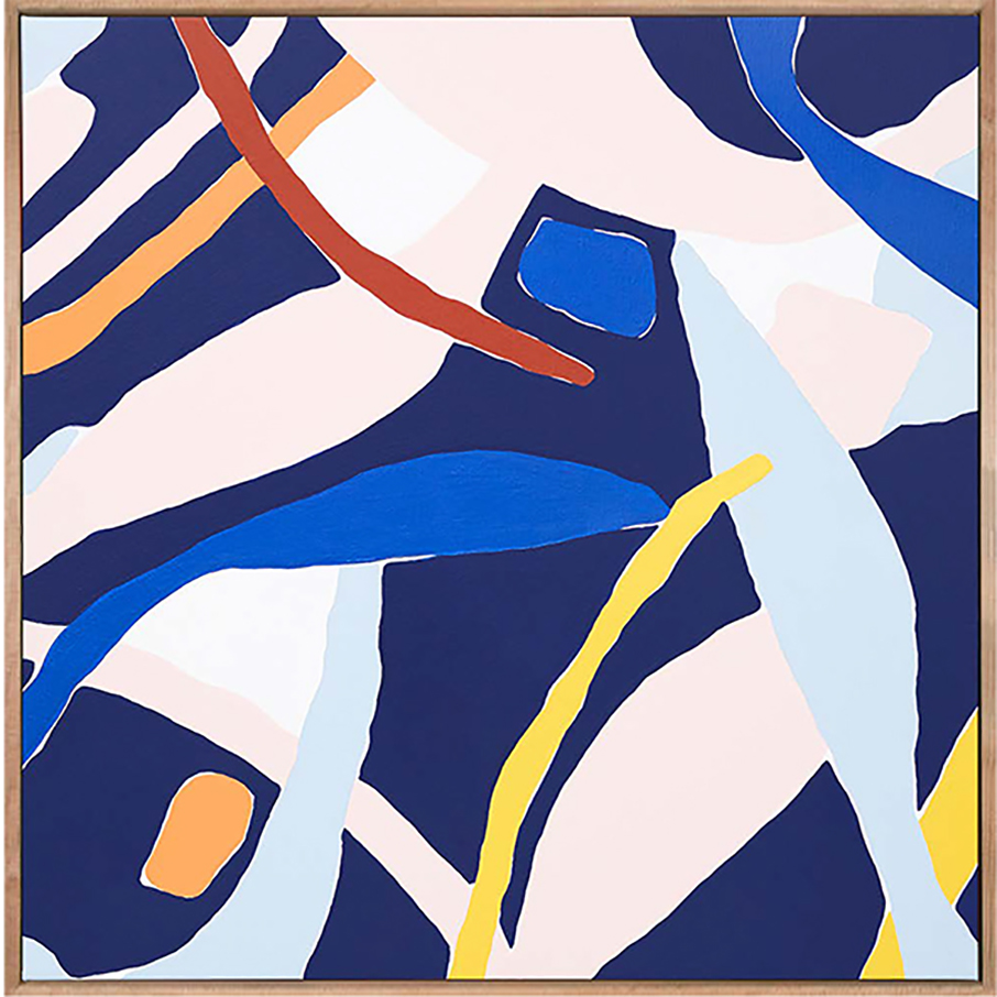 Dancing Leaves 2 acrylic on linen 60 x 60cm