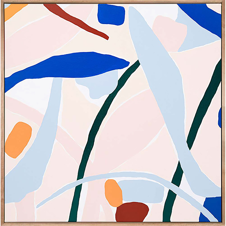Dancing Leaves 3 acrylic on linen 60 x 60cm