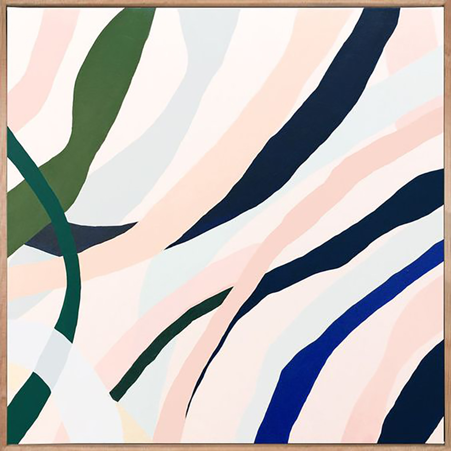 Marco Leaves 4 acrylic on linen 60 x 60cm