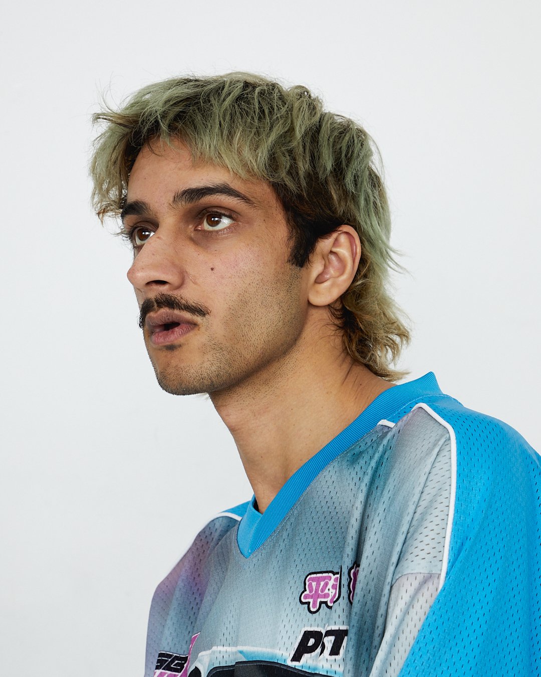 Naqqash Khalid photographed for The Face Magazine