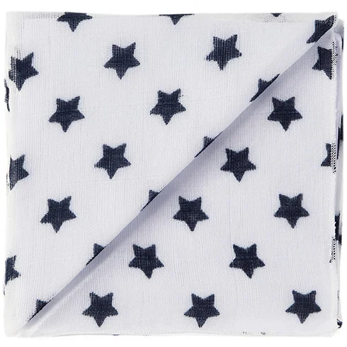 20 blanc/marine étoiles