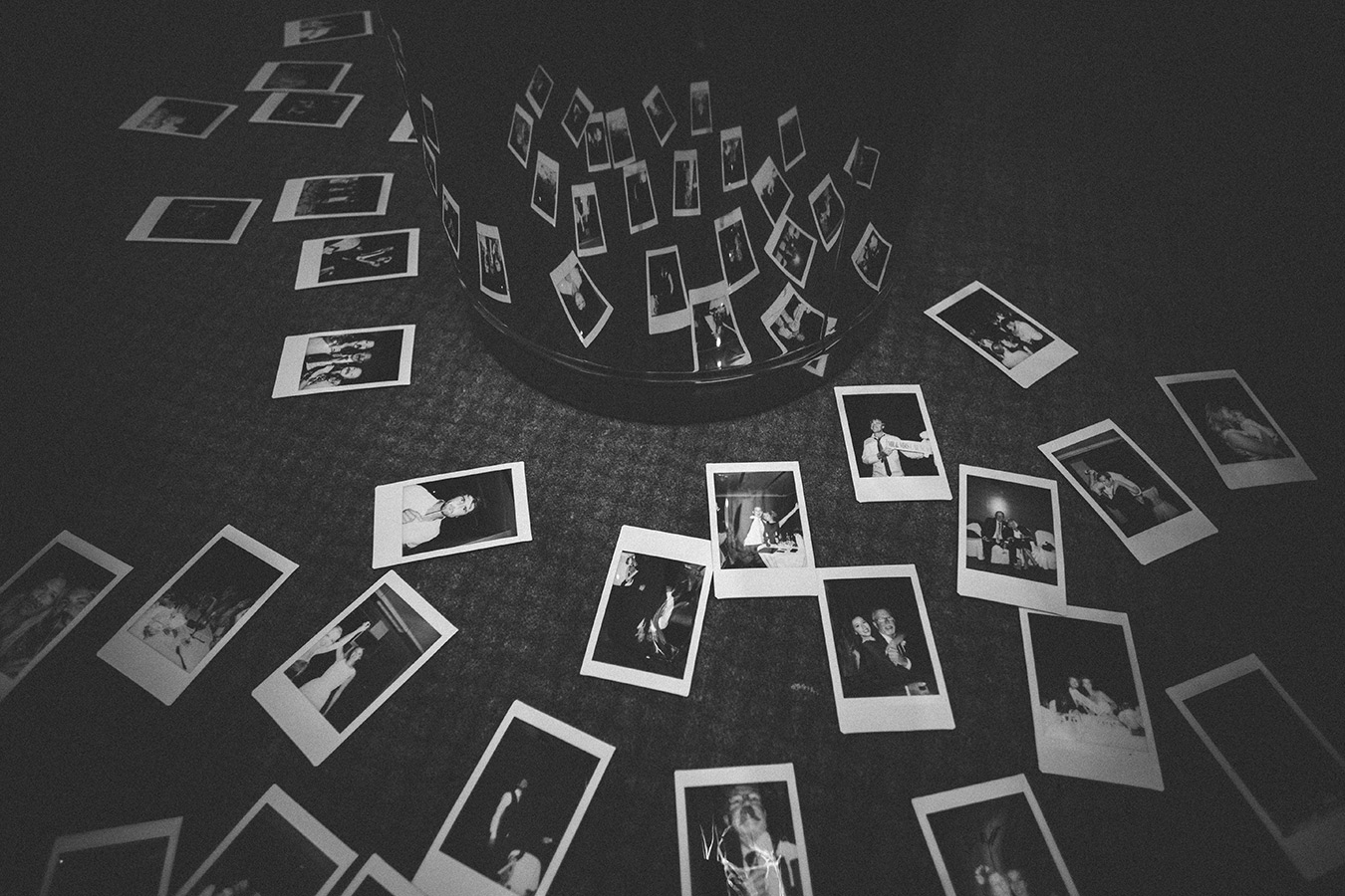 One of a set of images taken at this chic destination Wedding of Jenna & Nick. The stylish old town of Dubrovnik, Croatia.  Polaroid pictures to capture memories.  Photography by Matt Porteous