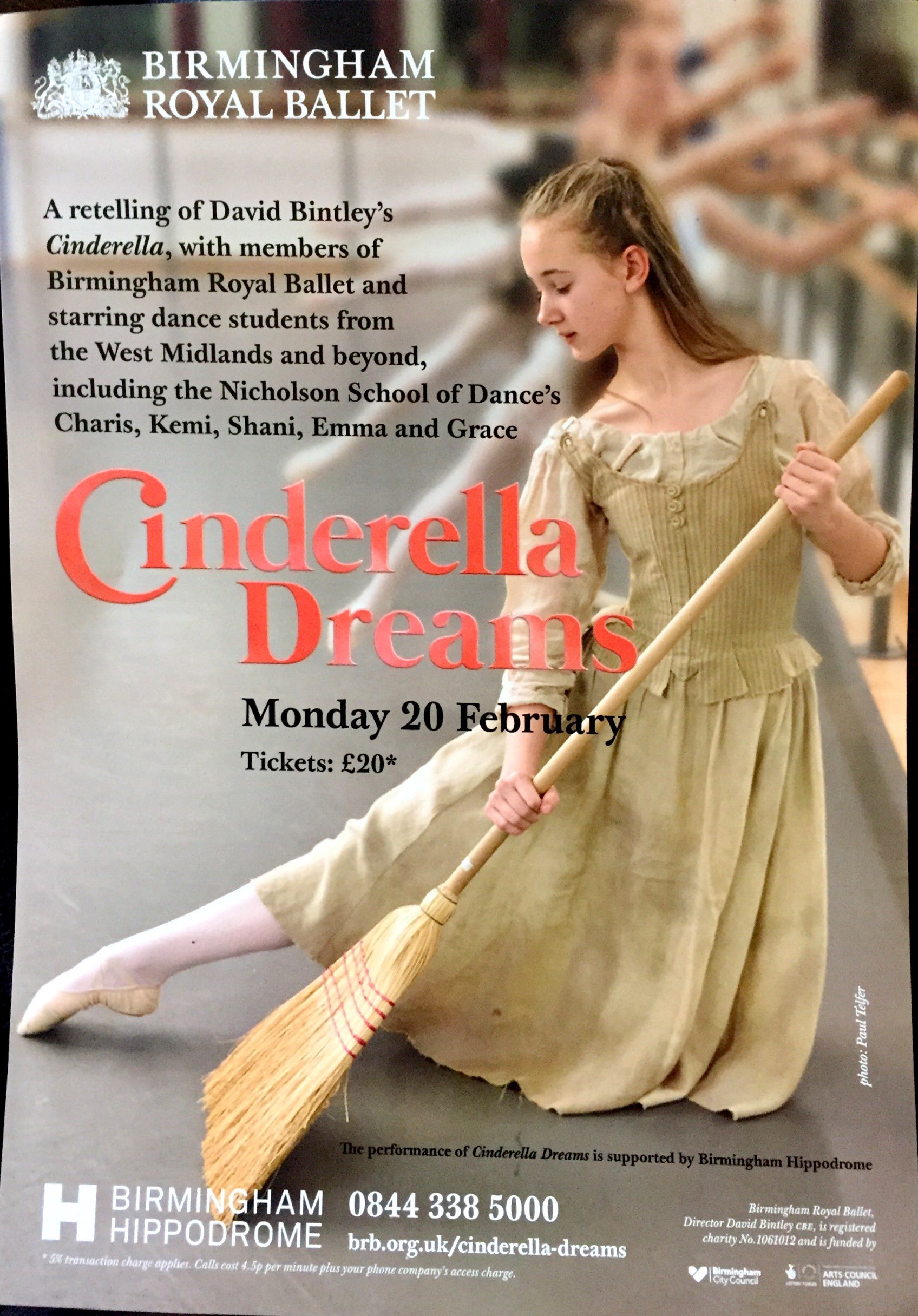 Very much looking forward to watching some of my students dance at the Birmingham Hippodrome on Monday 20th Feb. A wonderful opportunity for them to be involved in such a professional production. 
