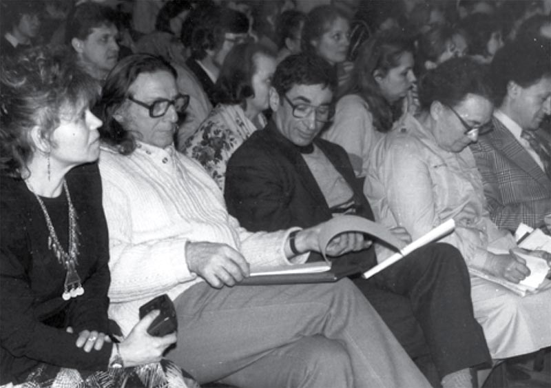 А.Ф. Семенко (крайняя справа) на Международной конференции "Психологическая астрология", г. Харьков, 1991 г.