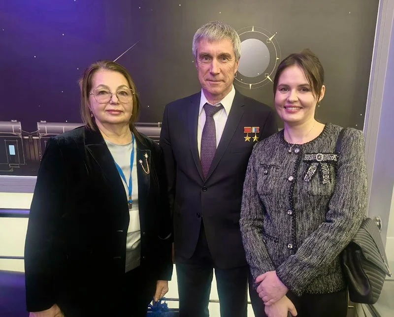 С легендой космоса Сергеем Крикалевым