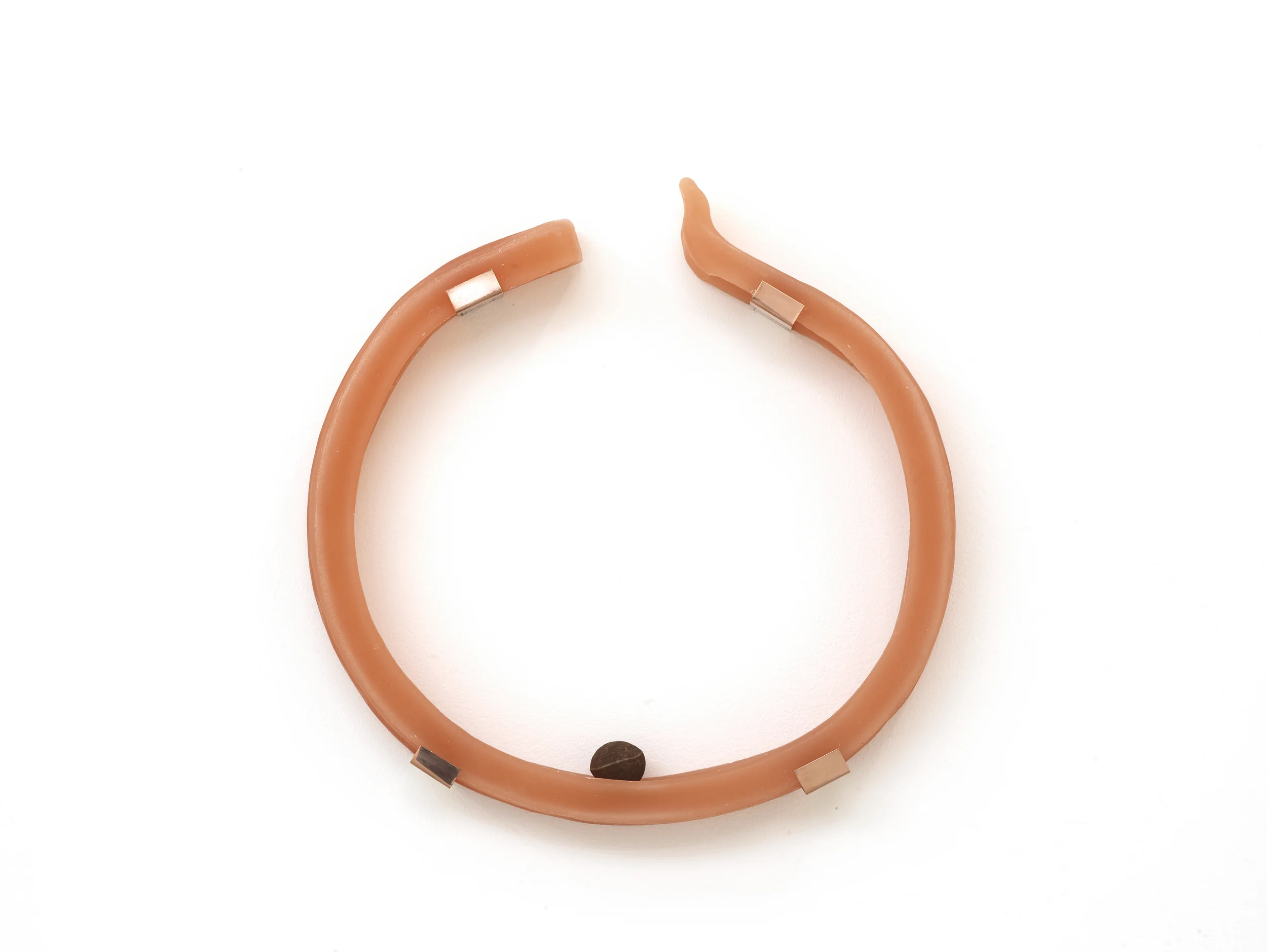   Ouroboros  , copper, wax, grandmother stone, 2016  (Photo by Andy Keate) 