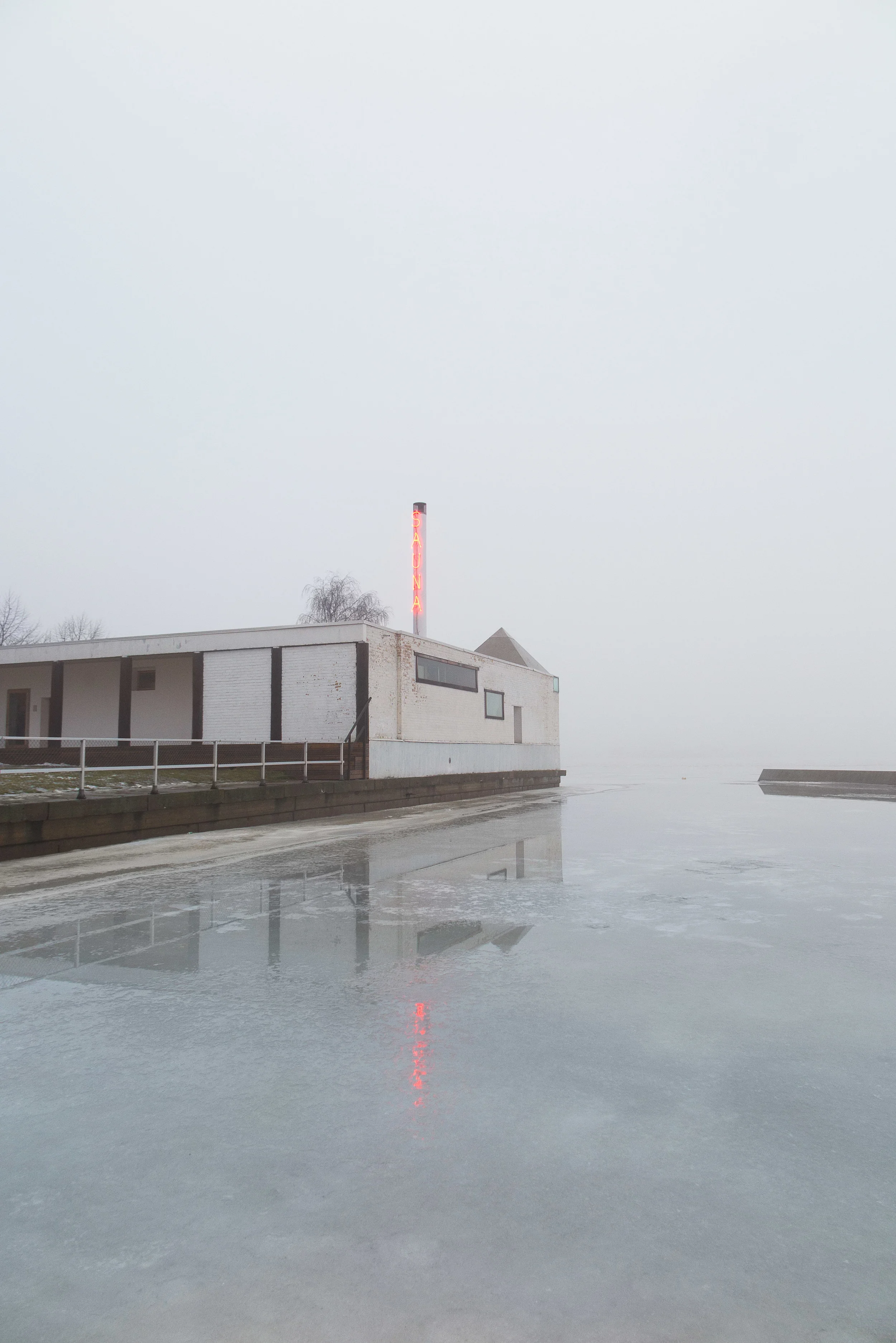 Foggy day.