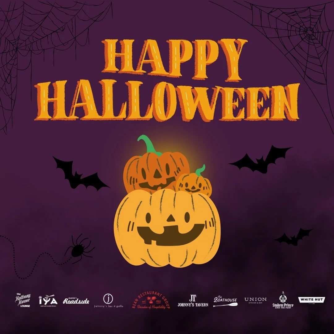 Wishing everyone a spooktacular Halloween! 👻 Come visit us today for good food, good times, and plenty of treats!