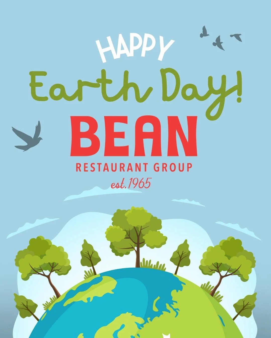 Happy Earth Day from all of us at The Bean Restaurant Group 🌎
Grateful for the communities we&rsquo;re part of and the planet that brings us all together❤️
#earthday