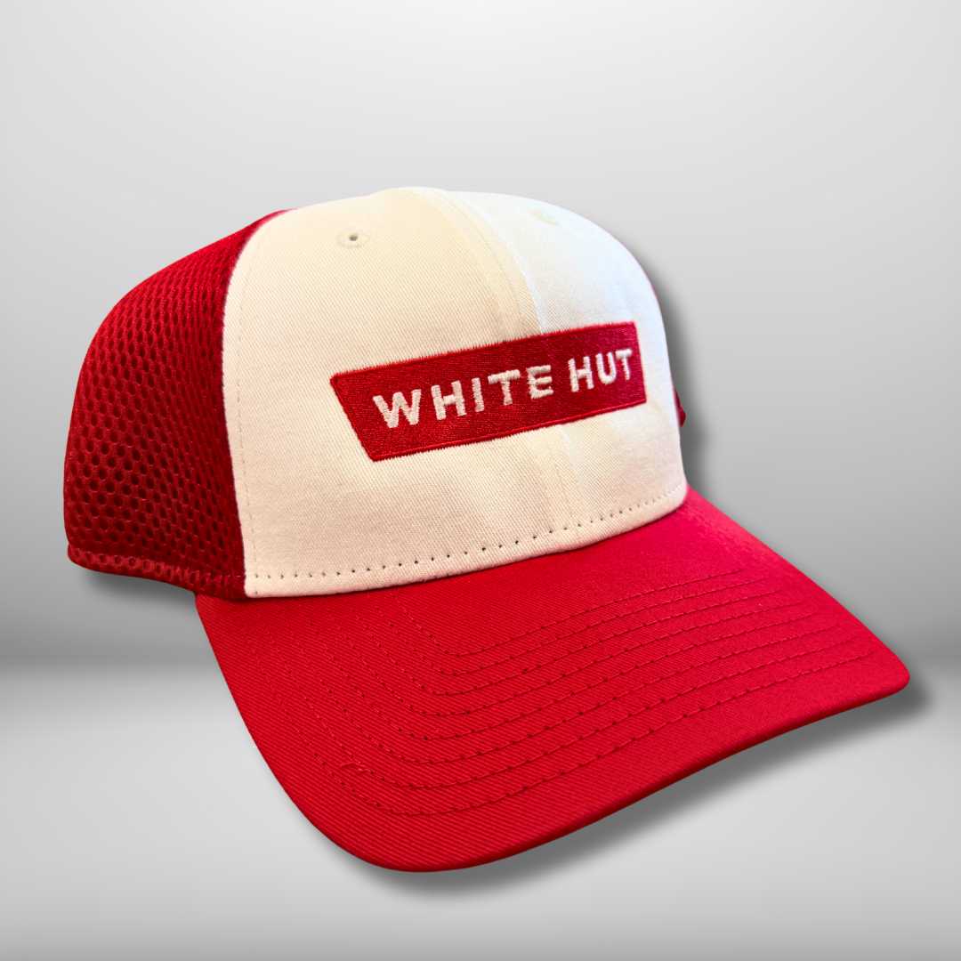White Hut Snapback Hat