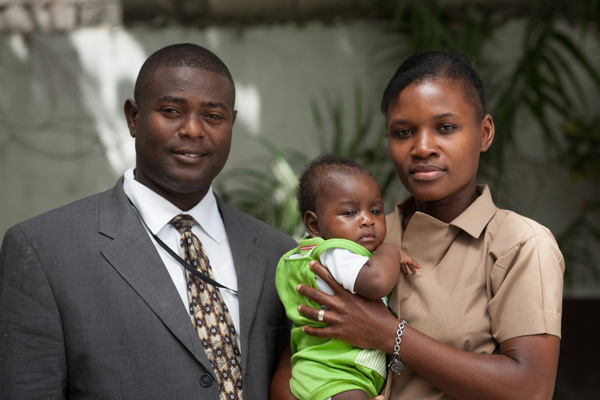  Pastor Edson Ais and his wife Rosena Cyril along with their young son Jonathan serve in Chevalier, Haiti. 