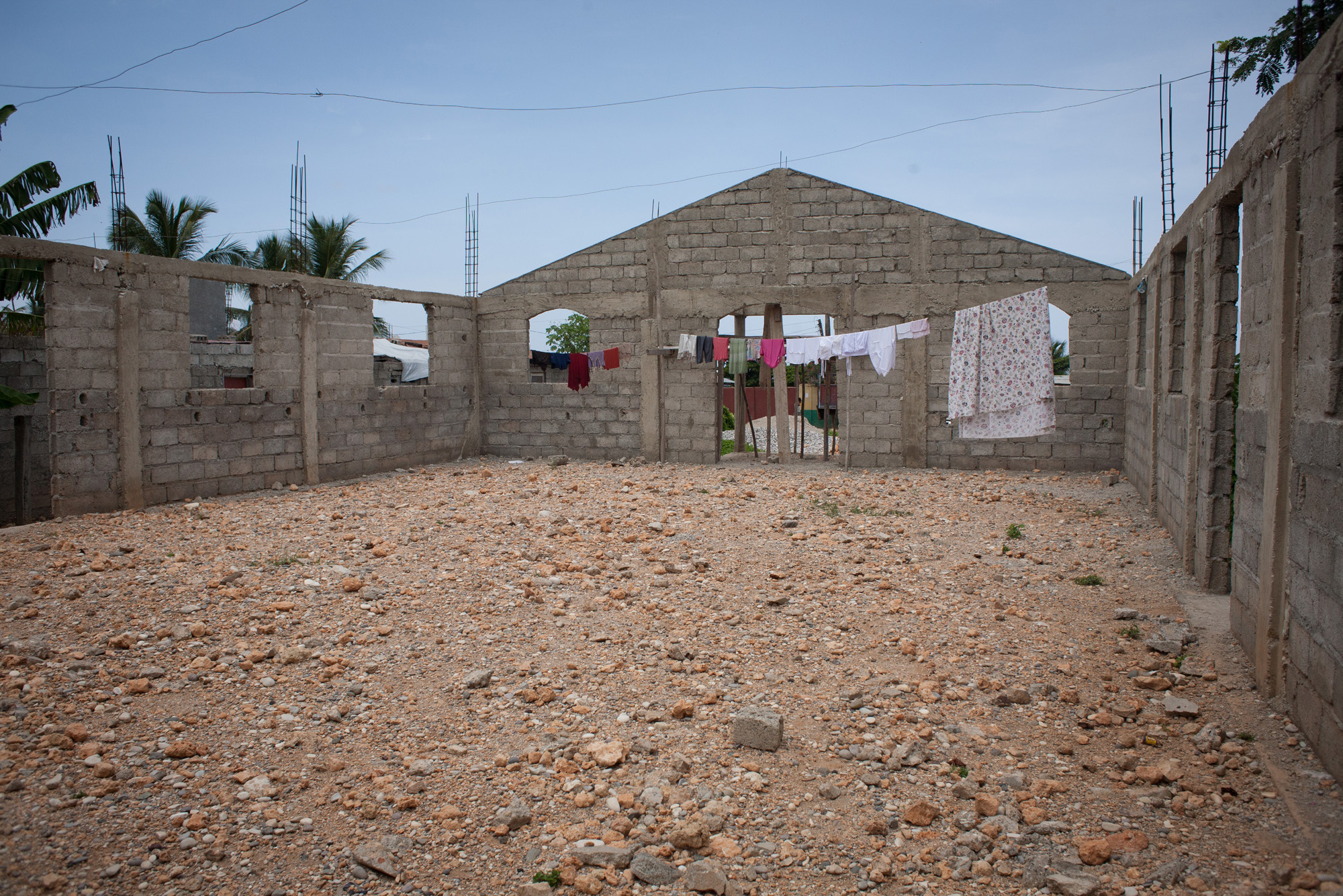 The church in Jereme Haiti under construction