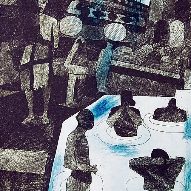 Julian+Trevelyan+(1910-1988)+Holy+Ganges+Etching+1968.+Signed+&+titled+in+pencil+70+75+Framed.+Image+472+x+350mm+Sheet+780+x+585+£xx.jpg