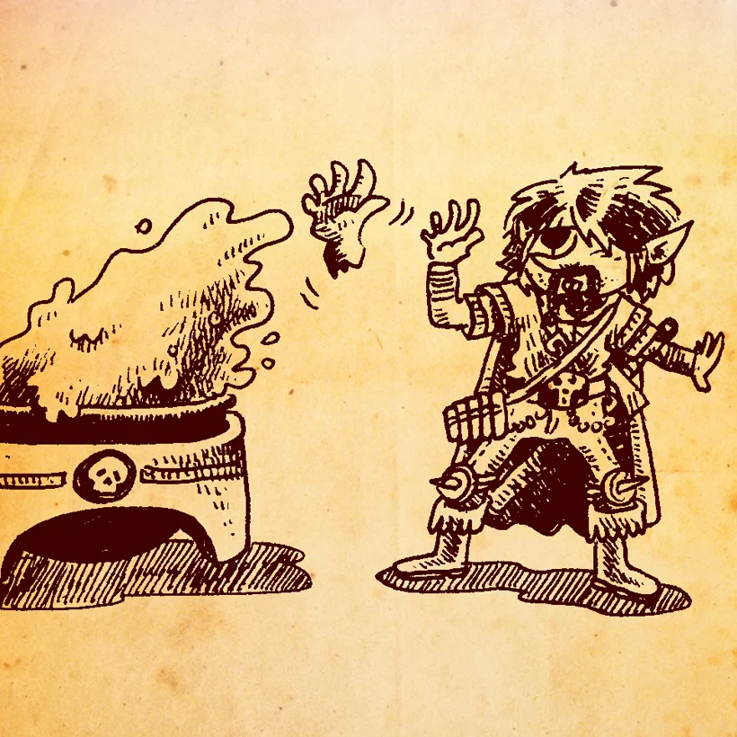 Wren uses "Mage Hand" to avoid getting slimed.