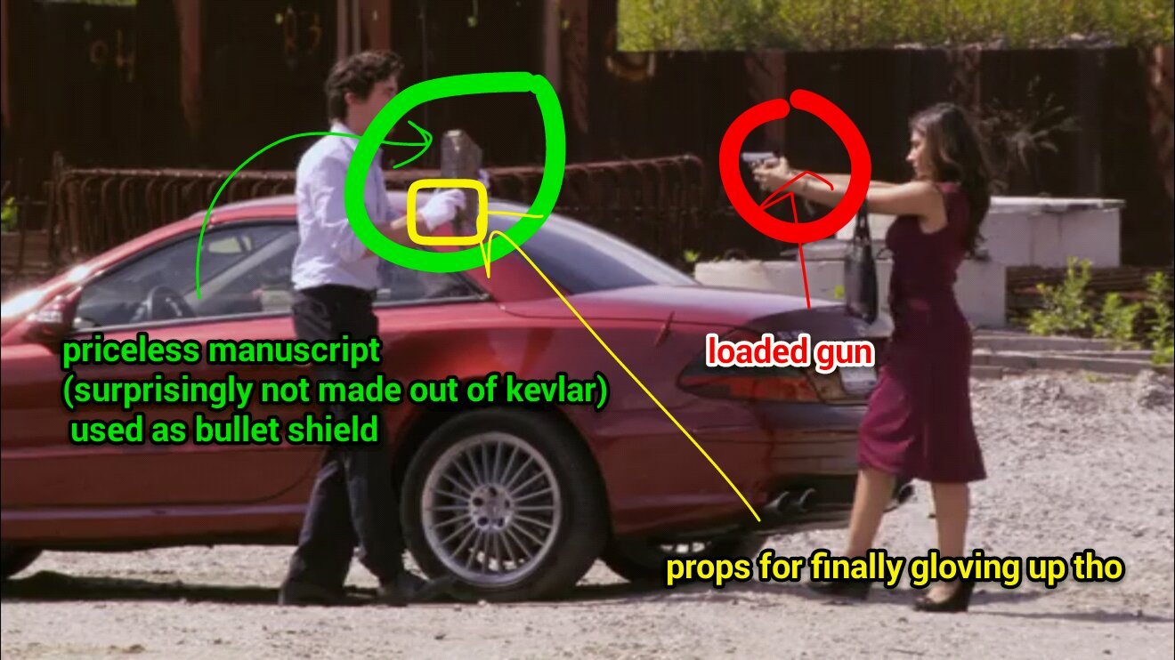 Fig. 3. Somewhat bizarrely, manuscripts are not regularly used by the military as shield devices. 