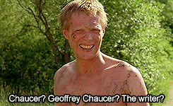 Animated gif, feat Paul Bettany as Chaucer, in A Knight's Tale (Brian Helgeland, 2001)