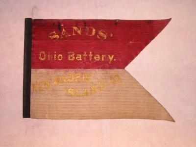 The guidon of the Eleventh Ohio Independent Battery.