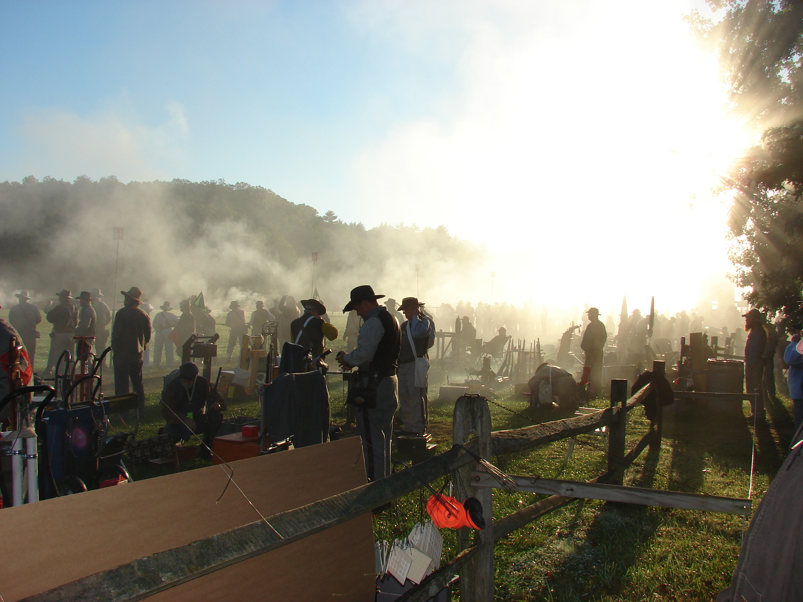 The sight of an early morning skirmish at Fort Shenandoah