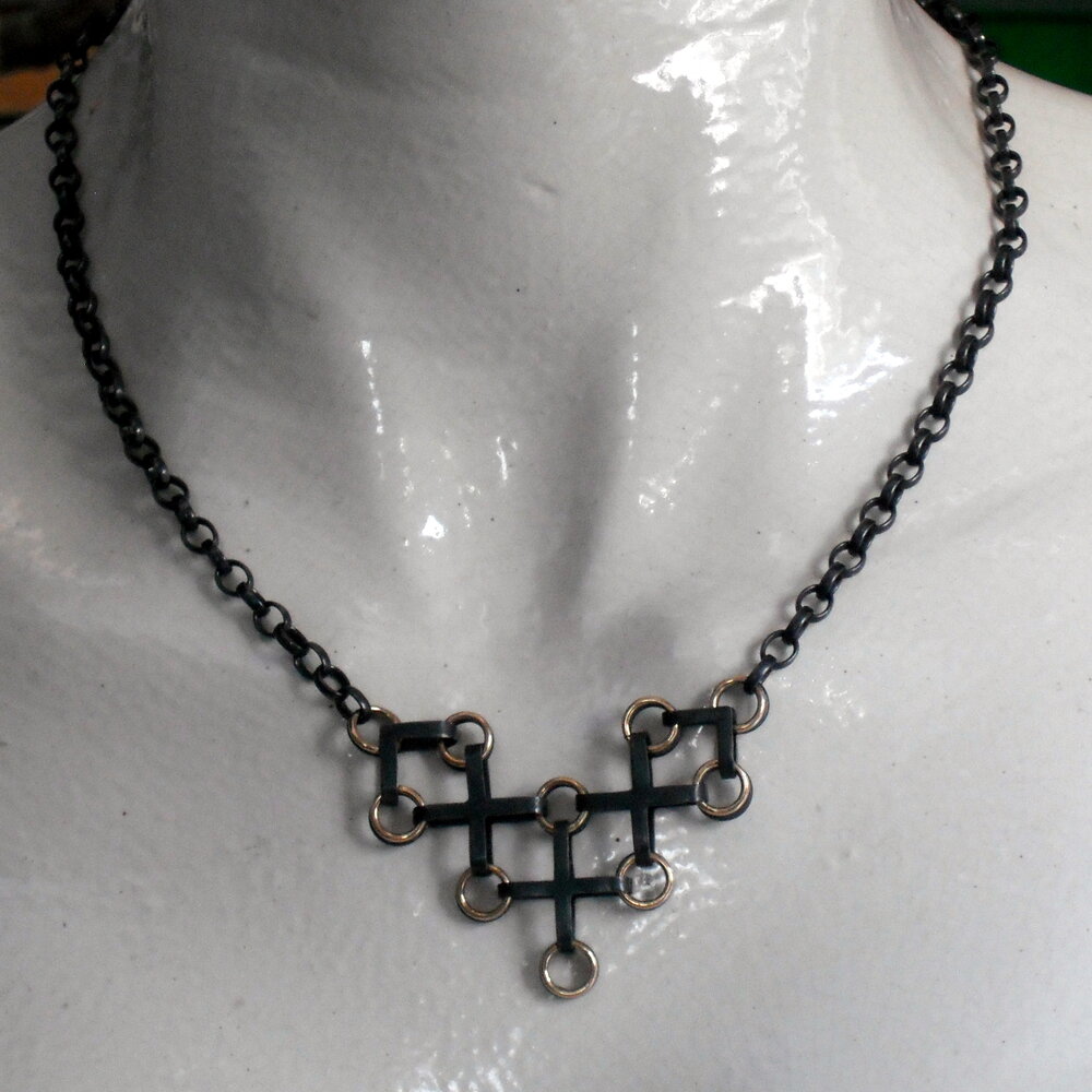 Noughts and Crosses Necklet — Penny Price