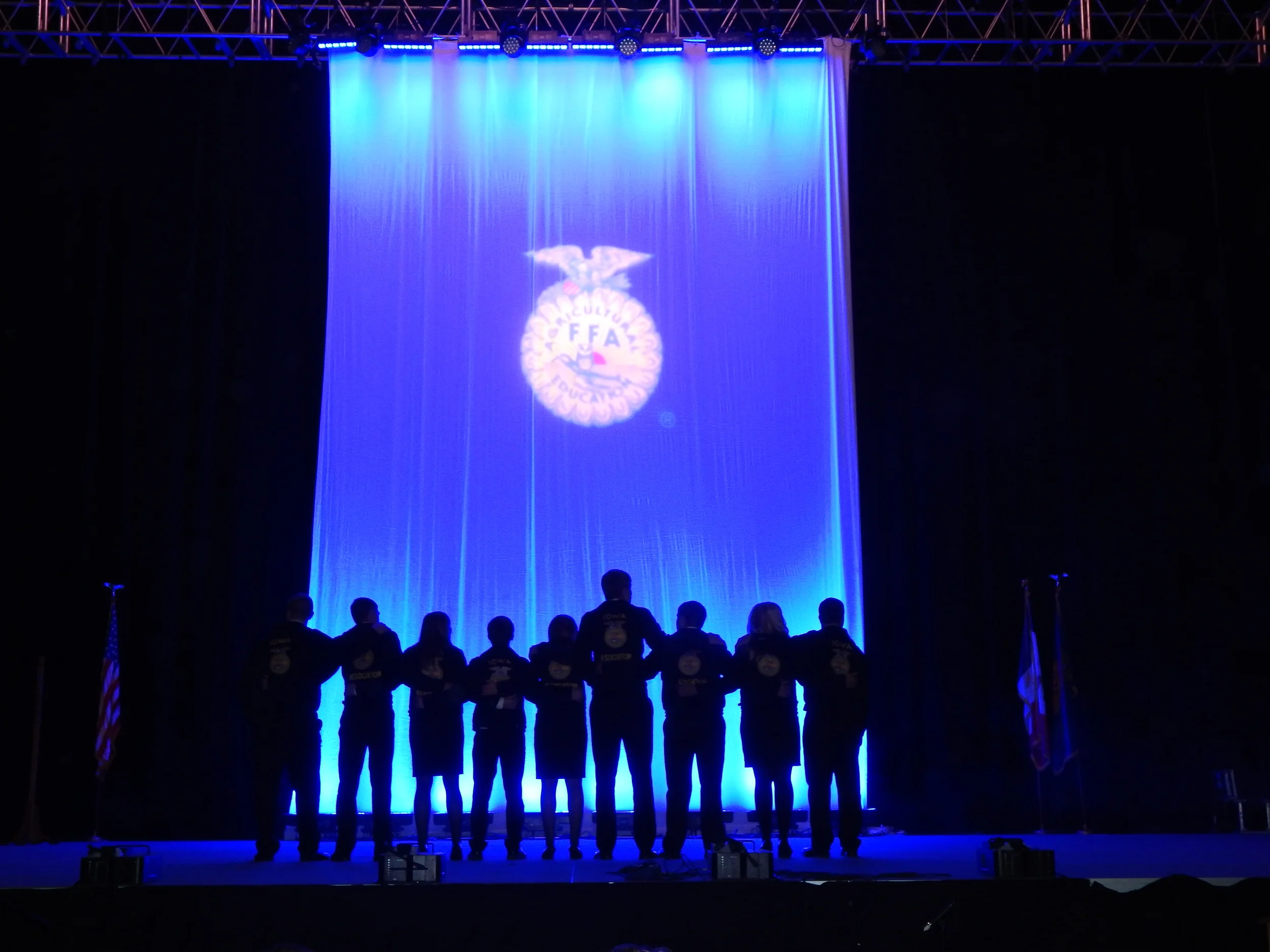 Iowa FFA Officers at the 2015 State Convention.