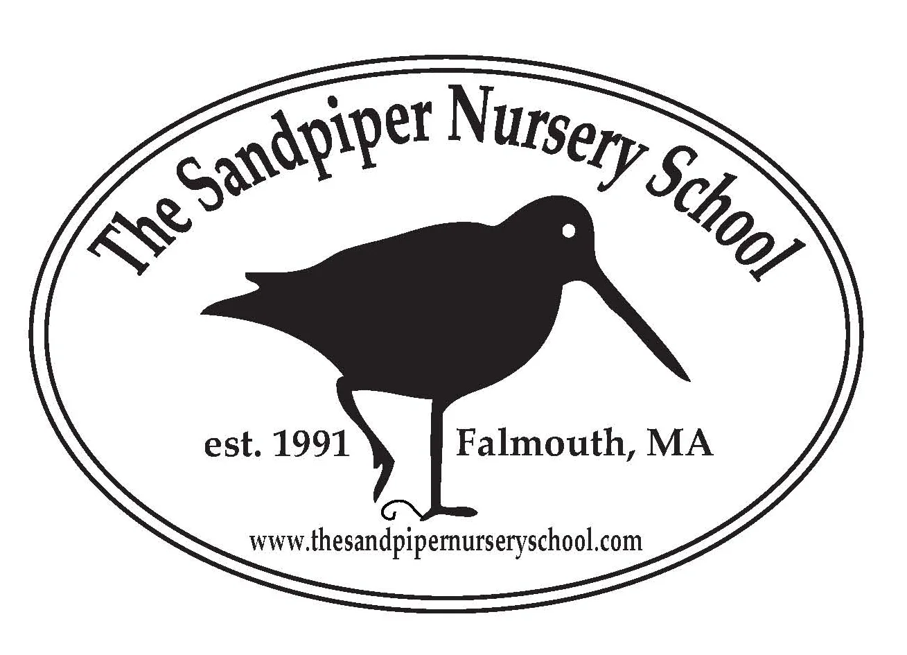 Sandpiper Nursery School Euro Car Sticker