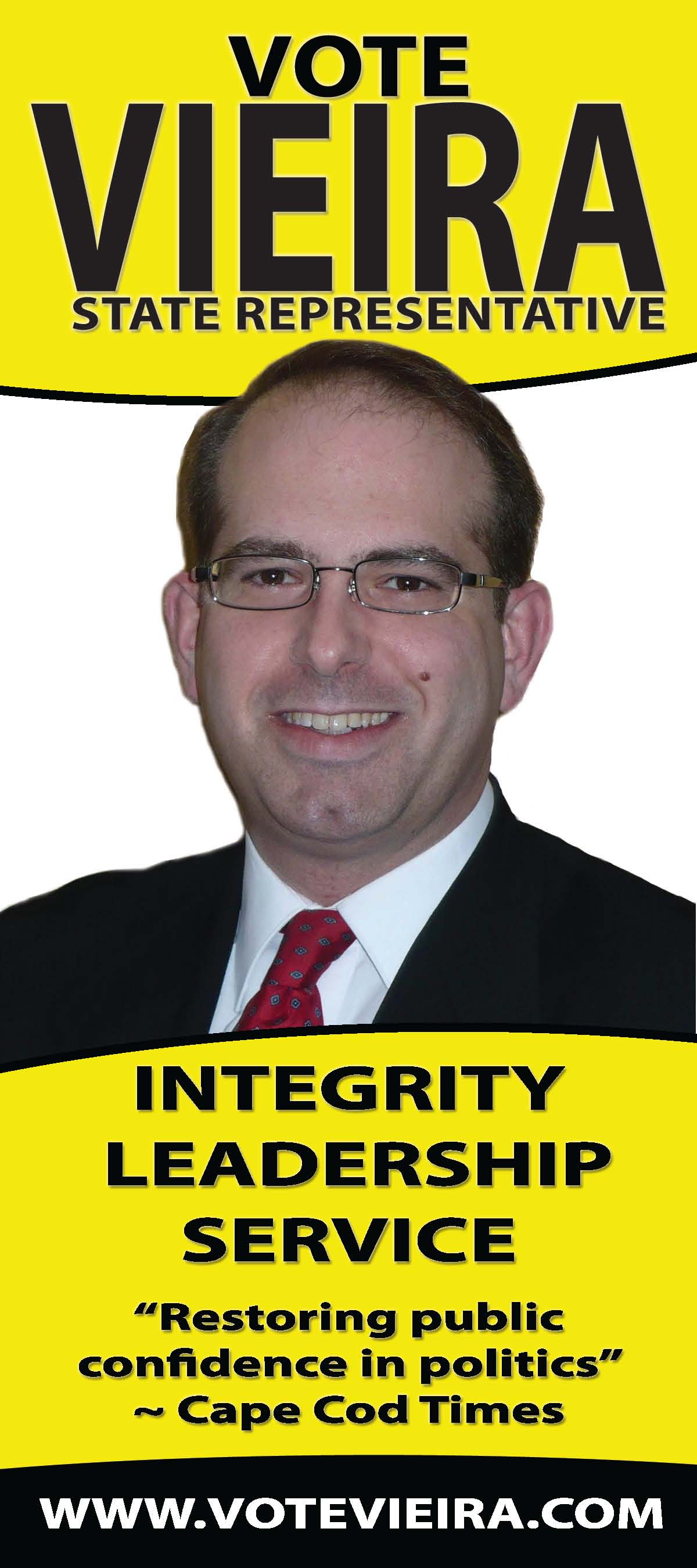 Vote Vieira Rack Card