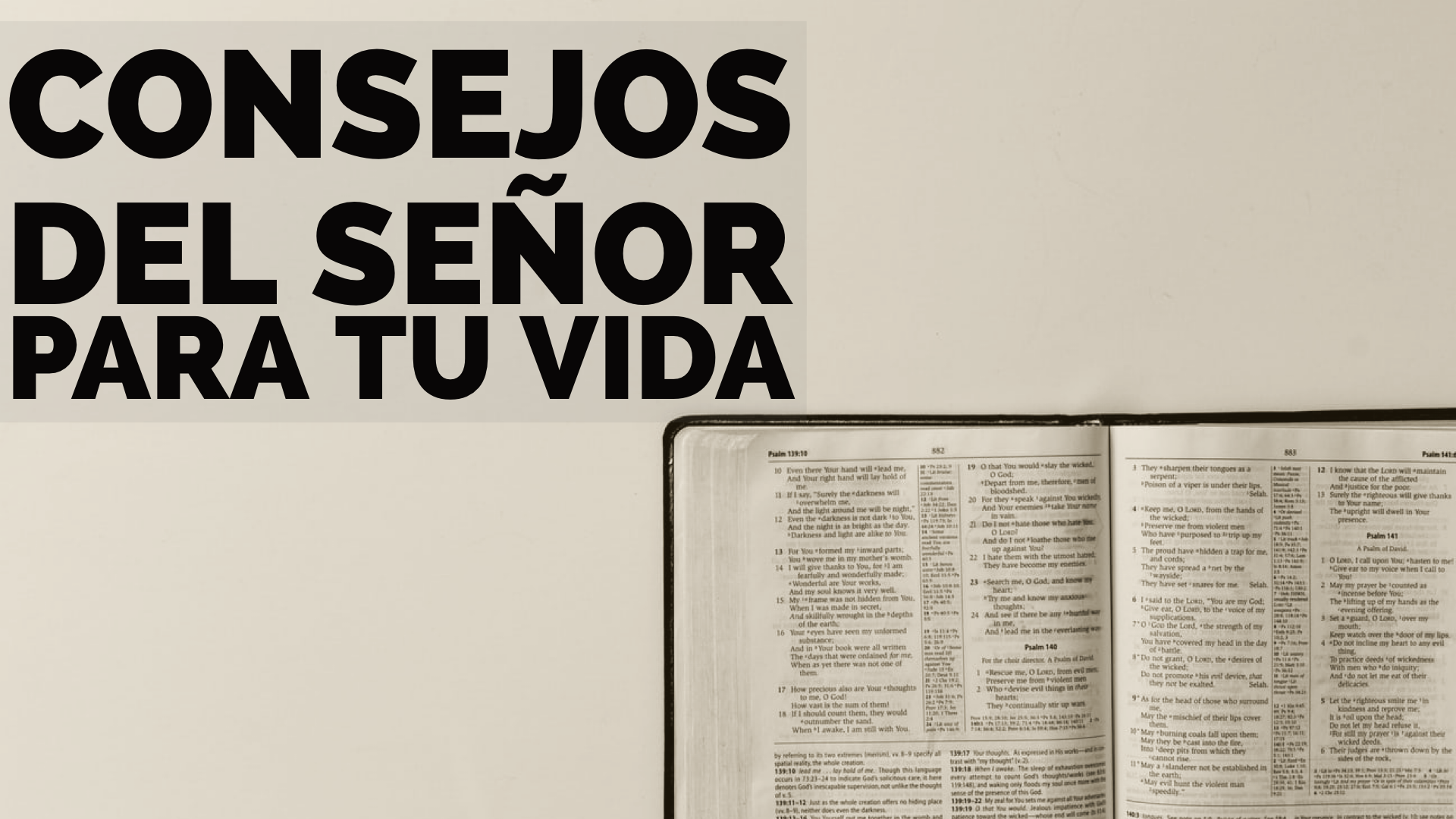 Consejos del Señor Para Tu Vida