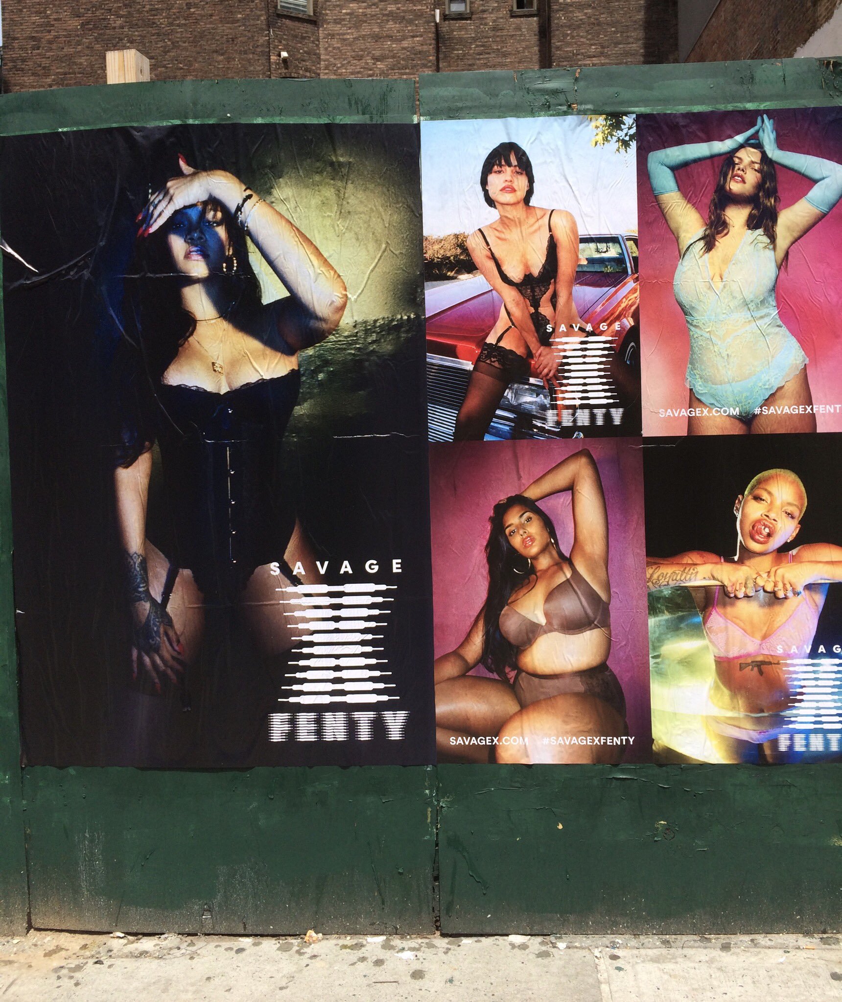 logo development and branding for wild postings for savage x fenty for be good studios