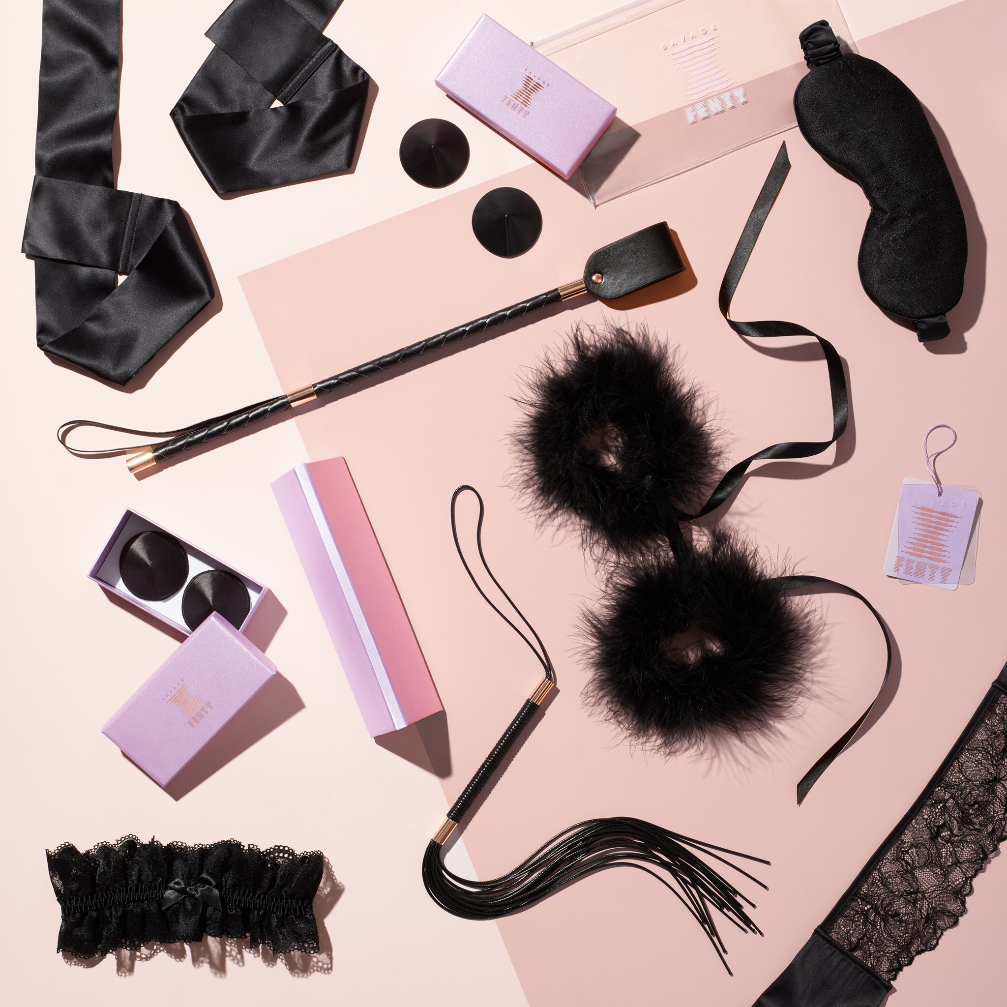 packaging suite for savage x fenty for be good studios