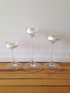 Glass Candle Holders
