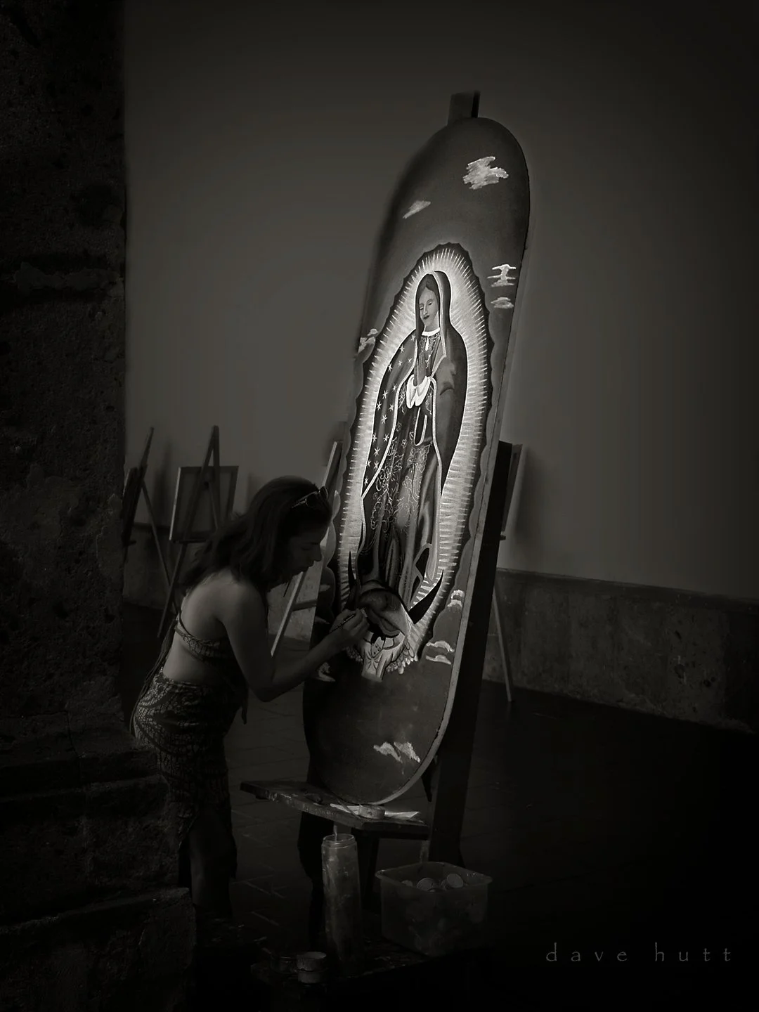 Devotional painter BW.jpg