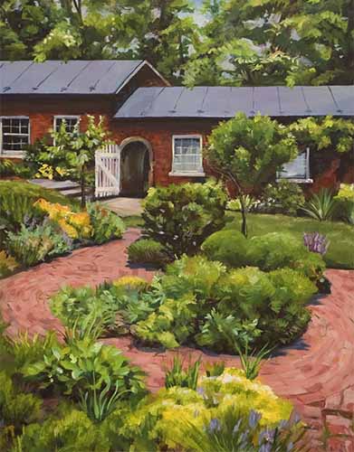 Garden Path Acrylic on canvas 22x28. Copyright 2015 Kim T. Richards All rights reserved