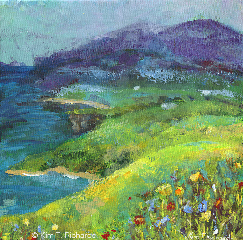 Meet Me There 12 x 12" Acrylic on Canvas ©Kim T. Richards