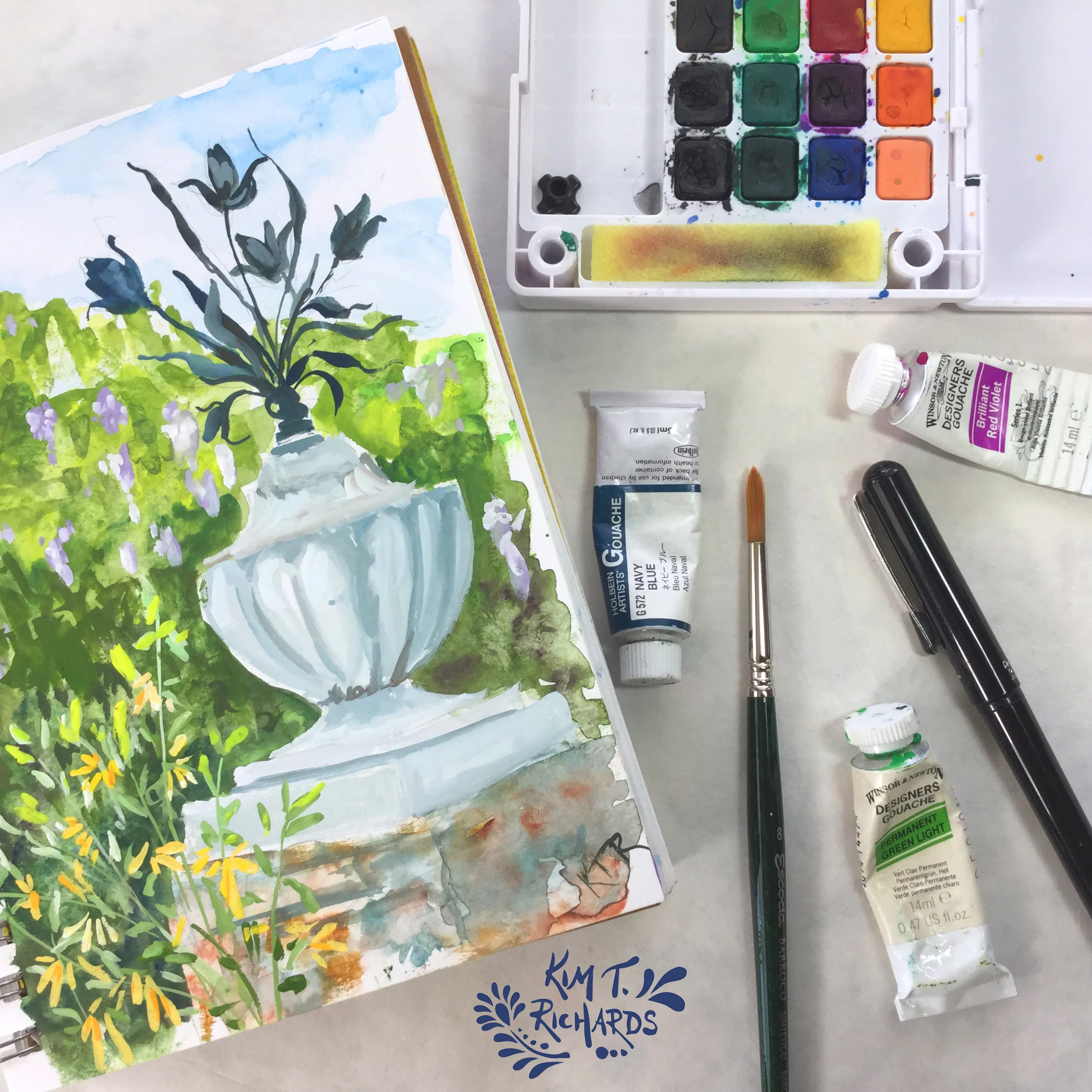 Some of my favorite sketching supplies.