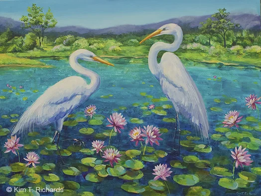 Peaceable Summer © Kim T. Richards 40x30" Available $1100 + shipping