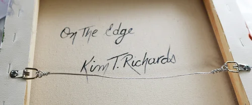 Wire Rope Canvas How To Install Hanging Wire directly on a Canvas — Kim T. Richards