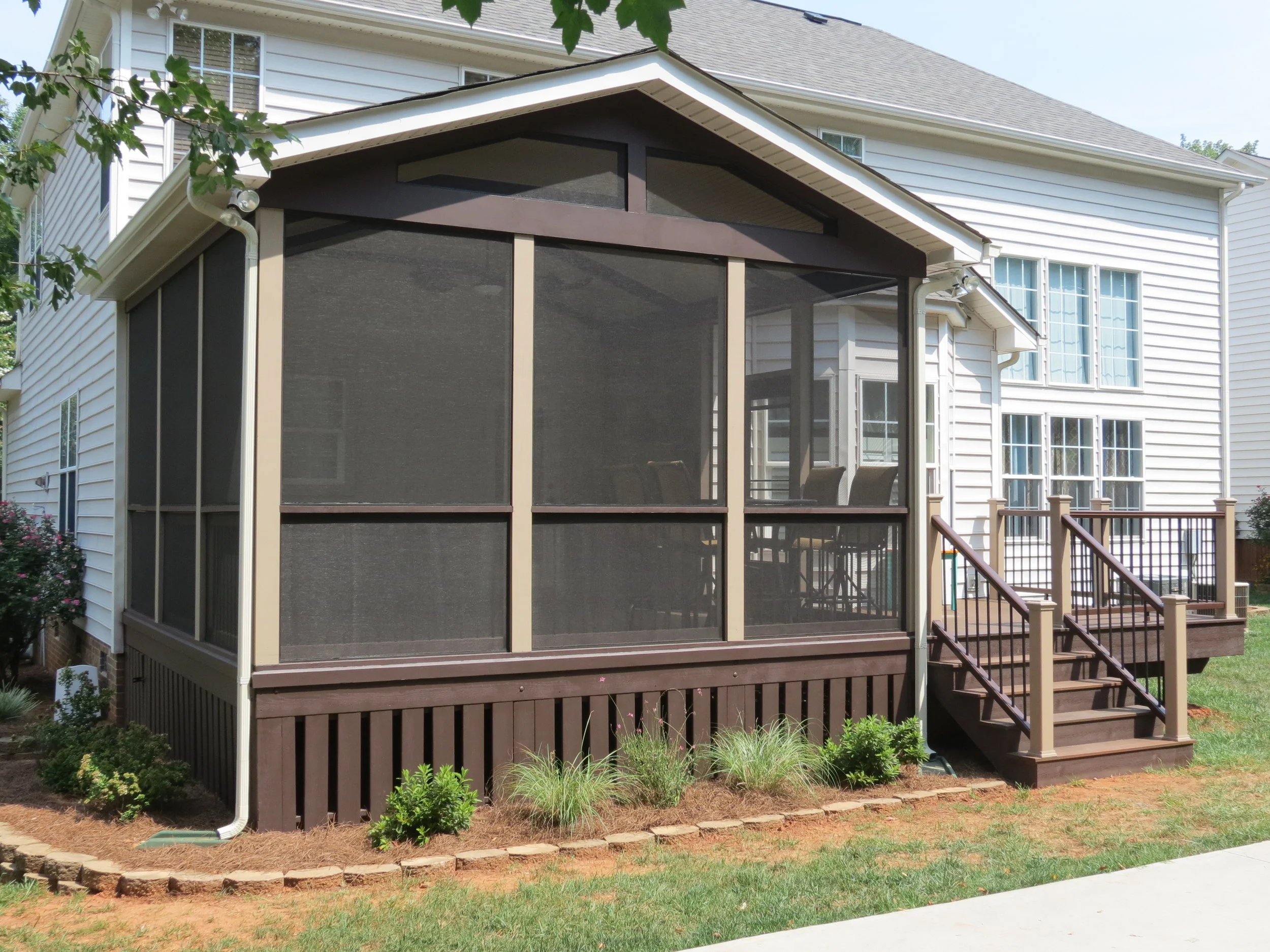 Screened Porch with Trex Deck