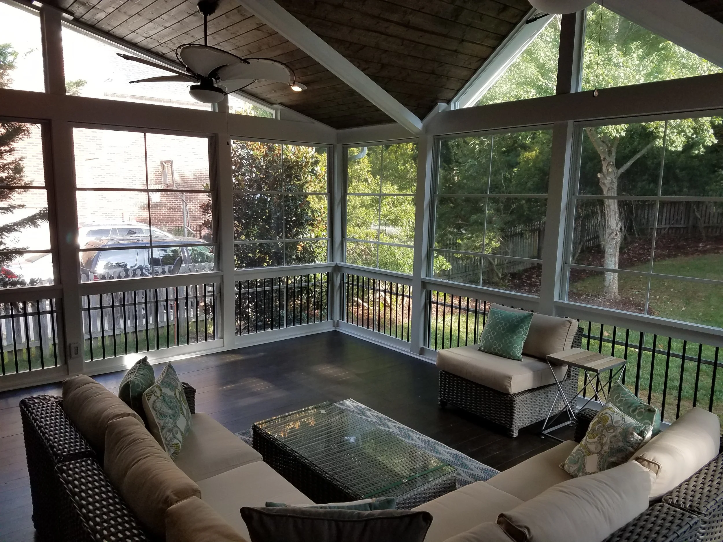 Eze-Breeze Porch Project | DeckScapes, Inc. Design