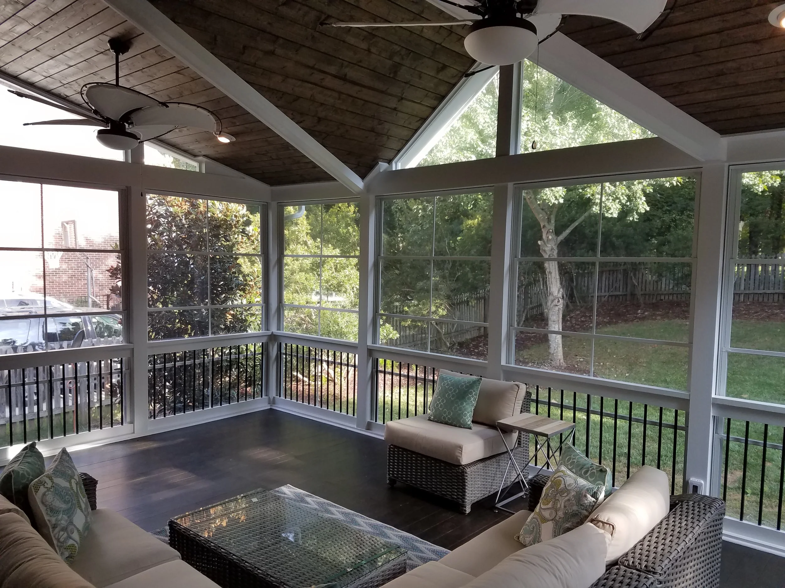 Eze-Breeze Porch Project | DeckScapes, Inc. Design