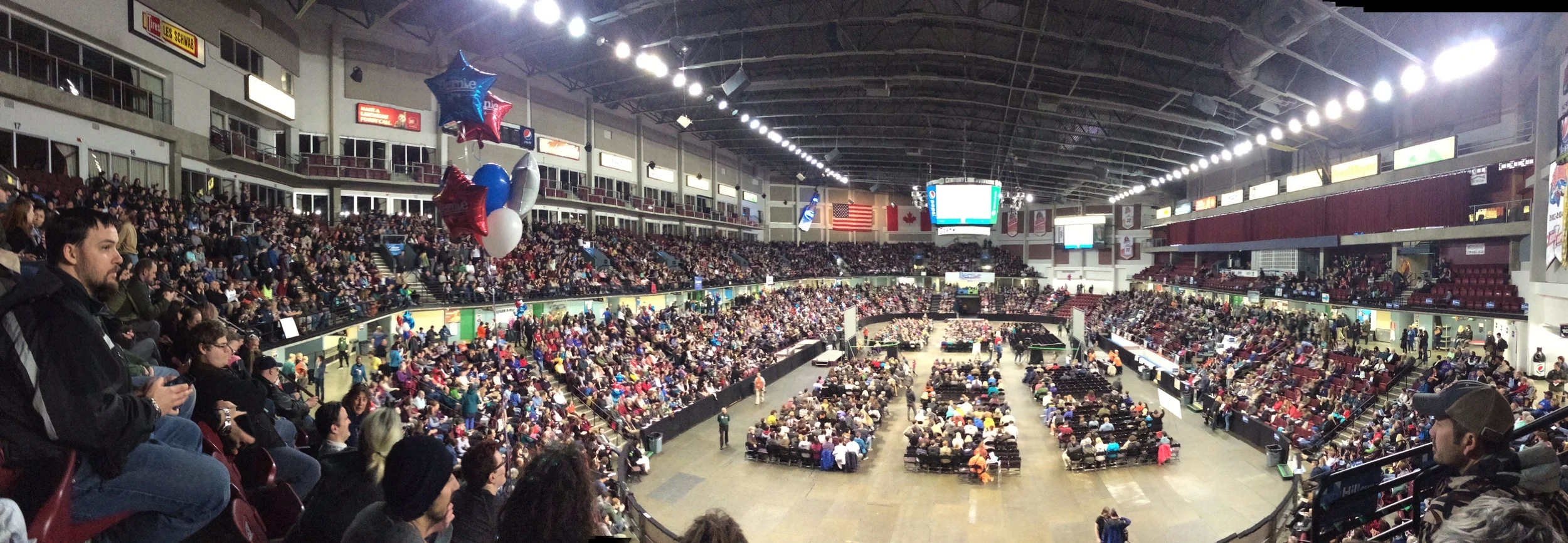 Idahoans doing democracy at the 2016 Ada County Democratic presidential caucus, the largest caucus in US history. 