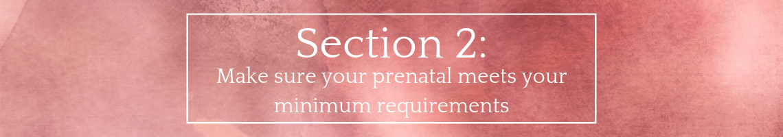 Best Prenatal for PCOS: Make sure it meets your minimum requirements