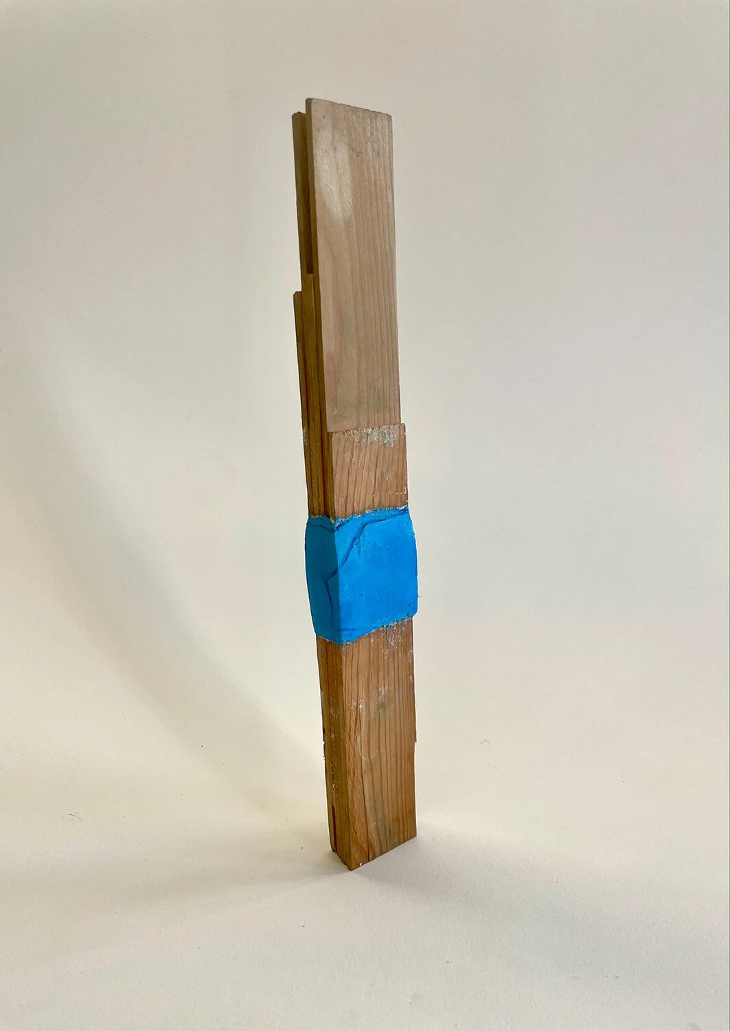  Fresco on found wood  11.25” x 1” 