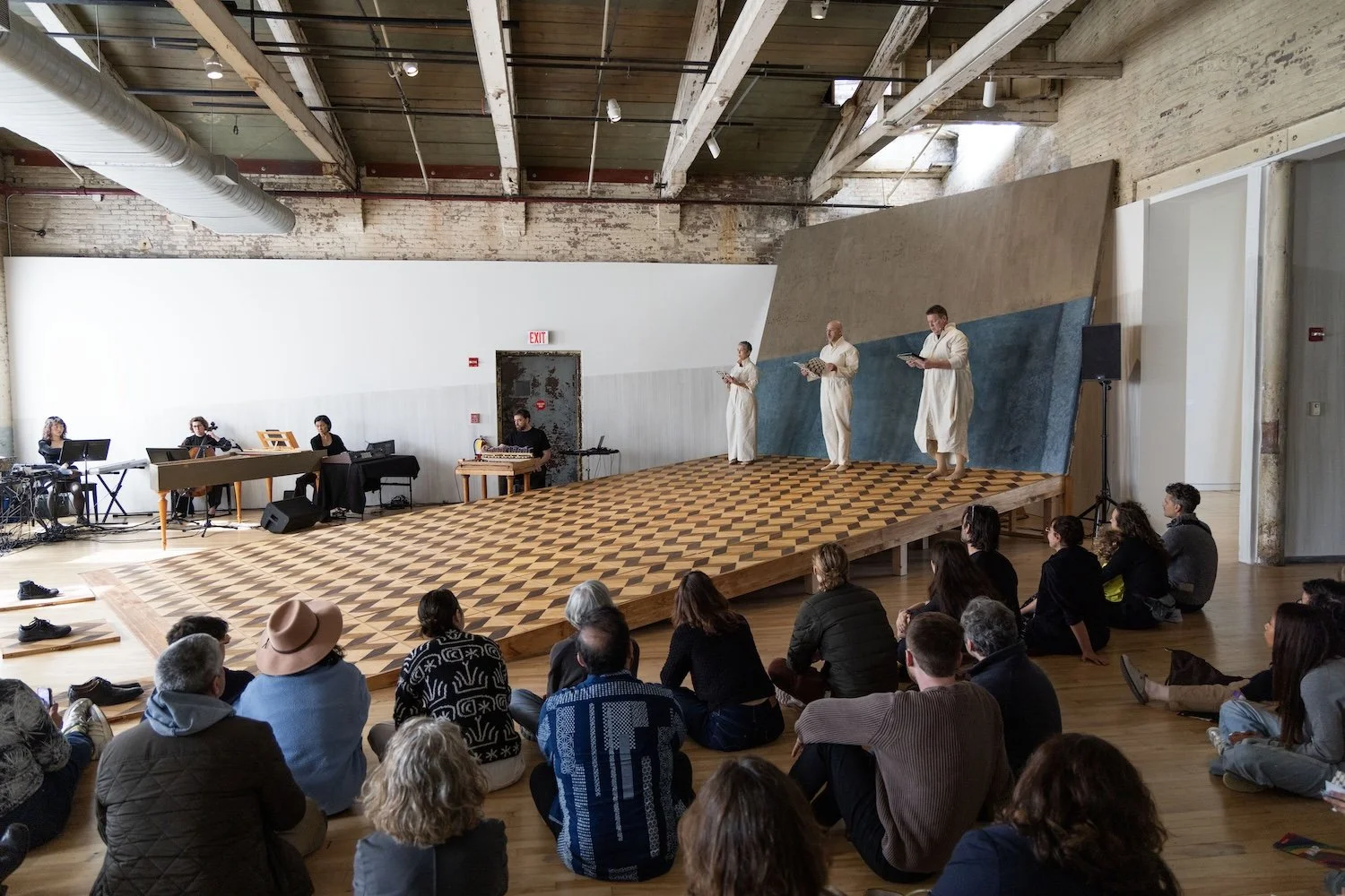  From the Composer:   My dear friend Daniela Rivera asked me to write this opera for her astounding masterpiece “Hacia Cuando (To When),” which is currently being exhibited at the Massachusetts Museum of Contemporary Art (Mass MoCA).  From the very i