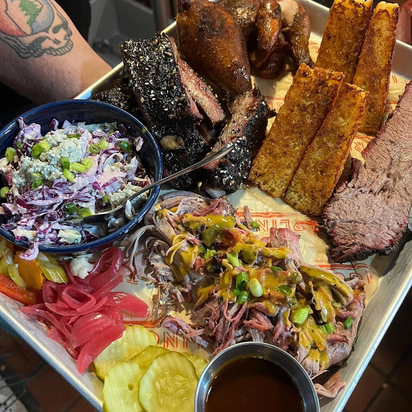 The BBQ Board: a Terlingua staple. 🤤