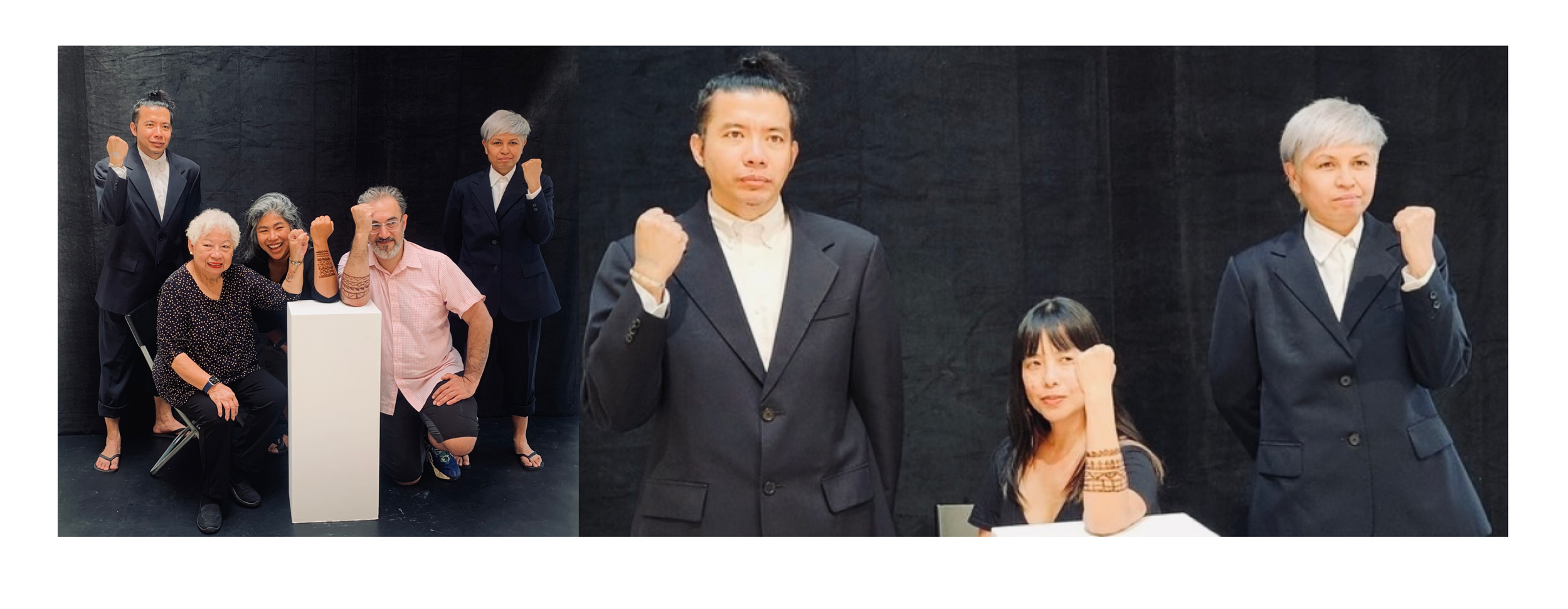   Museo Pintados , 2024. Digital Stills from Performance at Topaz Arts, Queens, NY. Duration 2 hours   Museo Pintados  highlights the repetitive aesthetics of Pintados (indigenous Filipinos with tattooed bodies) while interpreting its mark-making to 