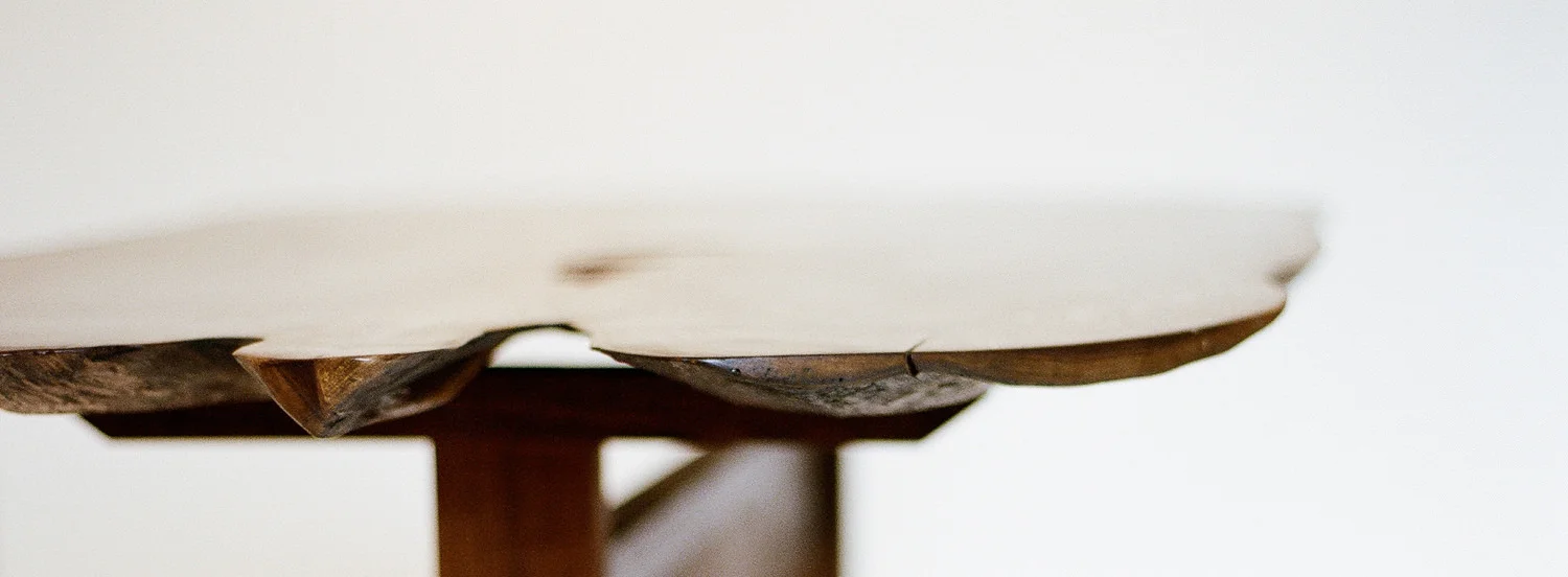 Walnut and Shaker Dining Table (detail)