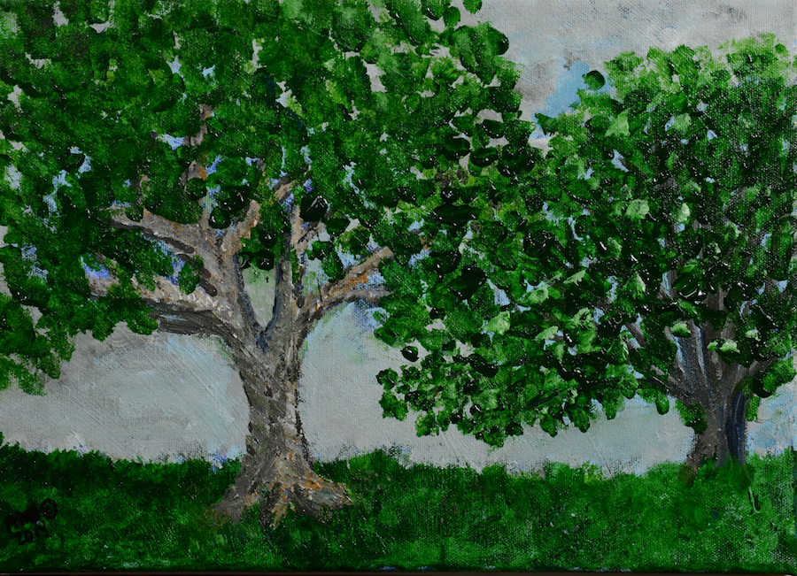 My Kind of Summer Day by Annette Hadley, acrylic on canvas, 2014