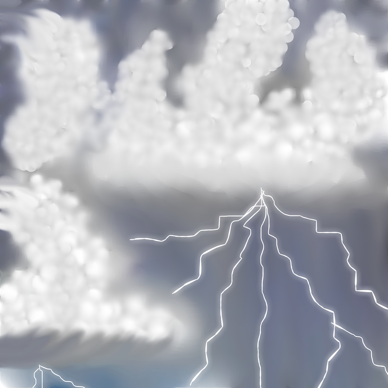 Thunder Summerstorm by Annette Hadley, digital design, 2016